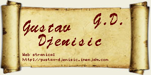Gustav Đenisić vizit kartica